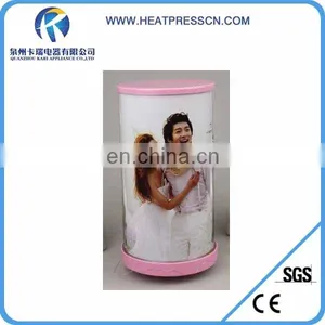 Cylinder Rotating Photo Frame With LED Lights thumbnail-1