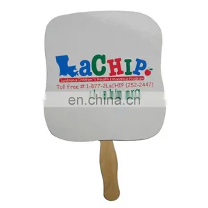 Paypal Tailor Making Special Design White Paper Hand Fan thumbnail-1