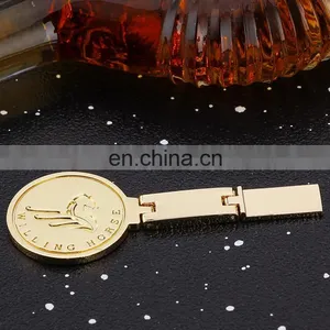 Custom Metal Simple Logo Plating Gold Computer Accessory thumbnail-4