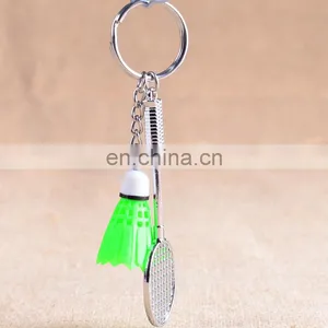 Custom Sport Key Holder for Shuttlecock Pendant Badminton Keychain Metal Badminton Key Chain thumbnail-4