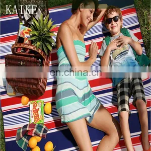 100%polyester Waterproof Custom Picnic Pocket Beach Blanket Fabric thumbnail-3