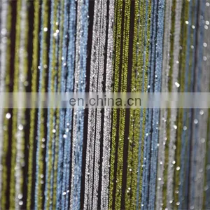 Shimmering String Curtain With Silver Yarn for Glass Doors thumbnail-6