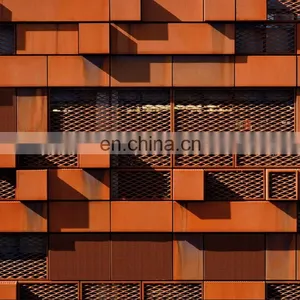 Facade Corten, High Quality Corten Steel Cladding Price m2 thumbnail-7