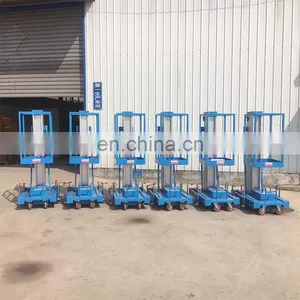7LSJLI Shandong SevenLift Cheap Small Single Mast Vertical Hydraulic Home Painting Mini Electric Lift thumbnail-3