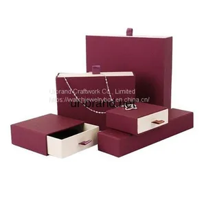 Display Gift Pendant Bracelet Ring Art Paper Boxes Necklace Box Jewelry Set Packing thumbnail-1