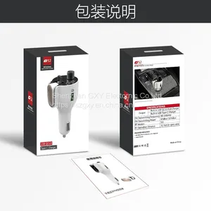 2021 GXYKIT G52 Car Accessories Mp3 Player Bluetooth Music Adapter Car Radio Usb fm Transmitter With QC3.0 Fast Charger thumbnail-5