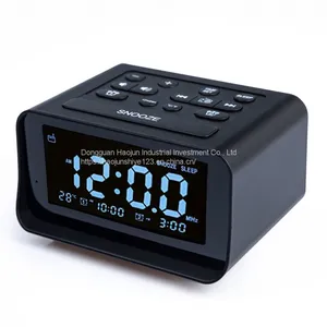 K1 Electronic Alarm Clock Radio Dual Alarm Screen Displays Desktop Alarm Clock thumbnail-4