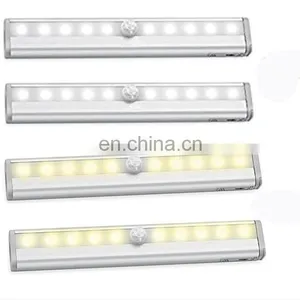 2019 Amazon Wireless Wardrobe PIR Strip Motion Sensor Light 10 Led thumbnail-3