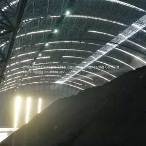 Prefab Steel Structure Space Frame Light Steel Coal Storage Grid Structure thumbnail-2