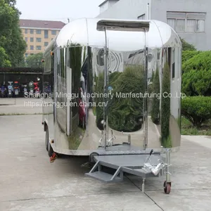 Mirror Type Silver Sparkling Stainless Steel Mirror Diners Snack Car Fashionable Coffee Shop thumbnail-3