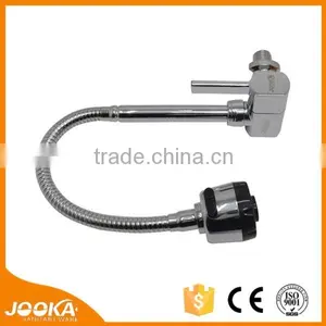 Wall Mount Brass Valve Cartridge Kitchen Faucet With Vientiane Pipe thumbnail-1