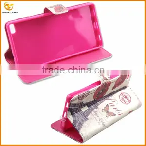 Wallet Leather Flip Cover Case for Huawei p8 thumbnail-2