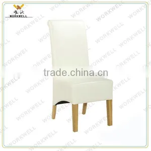 WorkWell PU High Quality Dining Room Chair With High Rubber Wood Legs Kw-D4140 thumbnail-5