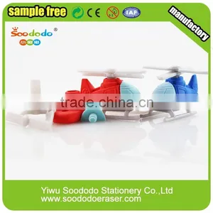 Mini Plane and Car Shaped Pencil Eraser thumbnail-1