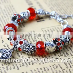 European Bead Bracelet, Alloy Bead Charm Fashion Bracelet thumbnail-3