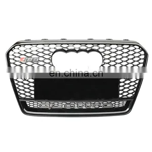 2013-2016 Automotive Chrome Silver Black Front Grill Refit RS5 Front Grill for Audi A5 S5 no Logo Style thumbnail-2