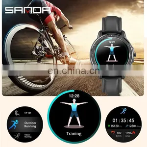Sanda CF19 Trendy Design Intelligent Men Wrist Watches Waterproof Alarm Luminous Sport Android Smart Watch thumbnail-5