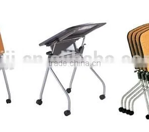 Middle School Folding Student Desk and Chair HD03A-L thumbnail-3