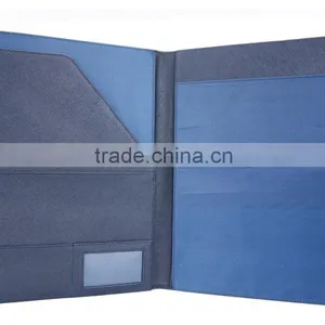 Wholesale High Quality CONTRAST COLOR Genuine Saffiano Leather Office File Bag Document Folder thumbnail-4