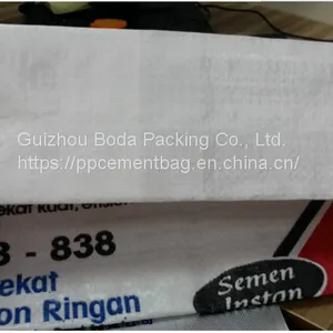 China Manufacturer Woven Polypropylene Laminated Tubular Valve Bag for 50kg Cement thumbnail-3