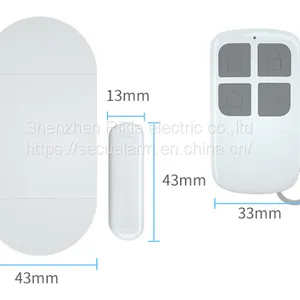 Door Magnetic Alarm Multifunctional Wireless Door and Window Alarm Remote Control Function Household Burglar Alarm Anti-theft (wechat:13510231336) thumbnail-1