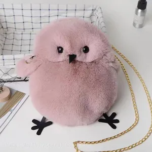 28Autumn Winter Plush Bag Bird Animal Shoulder Crossbody Bag Fur Bag Chicken Backpack Wholesale thumbnail-3