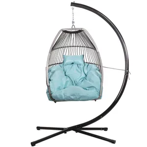 Foldable Hanging Egg Chair thumbnail-1