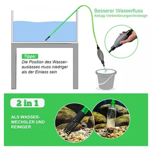 Boxtech Fish Tank Water Changer Vacuum Siphon Kit, 3 in 1 Aquarium Siphon Gravel Cleaner Pump Sand Cleaner Kit for Drain and Replace Water thumbnail-3