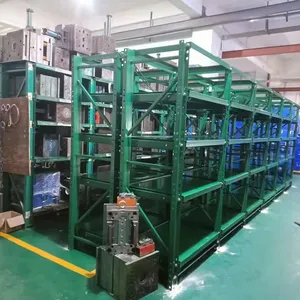 Custom High Load 1000kg/Layer Stacking Metal Sheet Racking Sliding Drawer Type Steel Mould Racks thumbnail-1