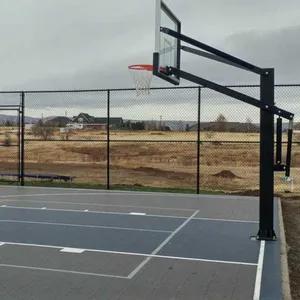 Vinyl Coated Chain Link Fencing for Basketball, Pickleball & Tennis Courts thumbnail-2