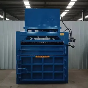 New Semi-Automatic Vertical Hydraulic Baler Compression Tire Machine for Cartons Bottles Cans Film Pouch Apparel Cases thumbnail-6