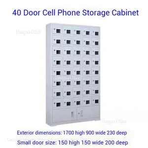 Heavy-Duty 20-Door , All-Steel | Mobile Device Charging Cabinet With Anti-Theft Lock | for Office thumbnail-2