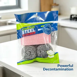 Professional Factory Stainless Steel Scourer Set thumbnail-4