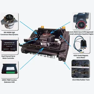 Vigorun Remote Control Electric Lawn Mower Euro 5/EPA Professional Slope Mowing Robot Slope Mower thumbnail-3