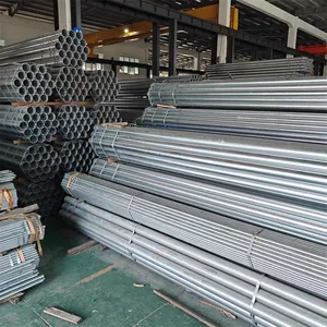 Hot Dip Galvanized Steel Pipe GI Tube 1/2 Inch To 8 Inch Galvanized Pipe for Fence Post Solar Bracket thumbnail-3