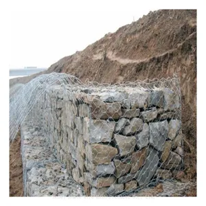 Factory Sale Woven Stone Filled Gabion Basket 2*1*1m Hexagonal Galvanized Gabion Boxes thumbnail-1