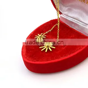 Gold Layered Chain Flowers Women Fashion Necklaces thumbnail-3