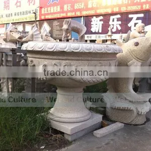 Big Outdoor Garden Stone Flower Pots thumbnail-6