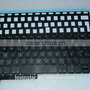 Professional Spanish Laptop Keyboard Replacement LED Backlight Lighting For Macbook Pro A1286 2008-2012 thumbnail-1