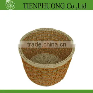 Rattan Bucket / Wicker Basket for Vegetable thumbnail-1