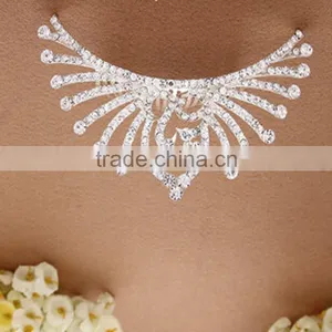 Korean Style High Quality Crystal Double Peacock Crown Tiaras Wedding Hair Accessories thumbnail-3
