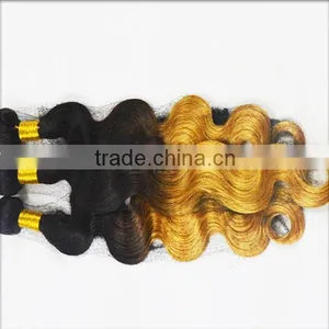 Two Tone Hair Extension Real Human Hair for Sale China Ombre Bundles 100% Remy Human Hair Extension thumbnail-3