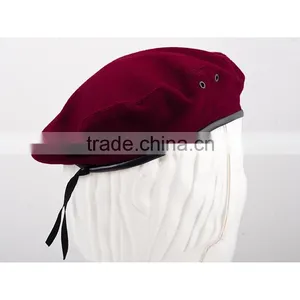 Mens Custom Wool Army Military Beret Hats Wholesale thumbnail-2