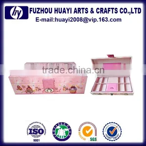Sexy Custom Antique Handmade pu Leather Velvet Jewelry Box With Drawers thumbnail-6