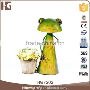 Lovely Design Sitting Metal Frog 18x10x18CMH HG6913 Art Projects Animals for Wholesales thumbnail-6