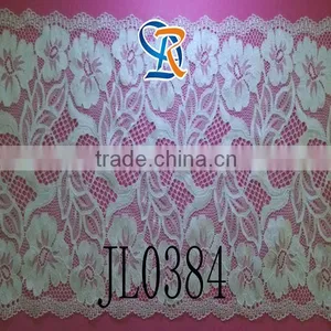 2016 Fujian Fuzhou Grand Slam 3cm Knitted Mesh White Elastic Nylon Spandex Nigerian African Cord Lace thumbnail-1