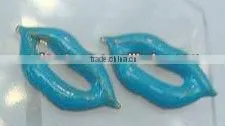 Enamel Lips Sharp Stud Earring Pins, Fashion Alloy Stud Earring Pin thumbnail-1