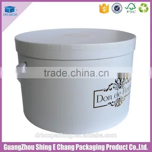 Fancy Cardboard Flower Box,white Round Flower Box Customized,rose Hat Box thumbnail-5
