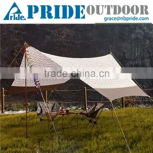 Retro Beach Sun Shelter Portable Camping Outdoor Sun Polyester PU Beach Shelters thumbnail-1