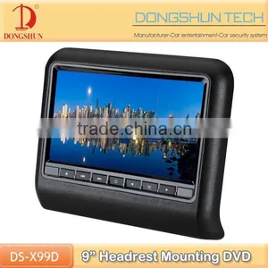 Hot Selling Car Monitor With 9 Inch Screen ,Car Headrest DVD Without Pillow thumbnail-1